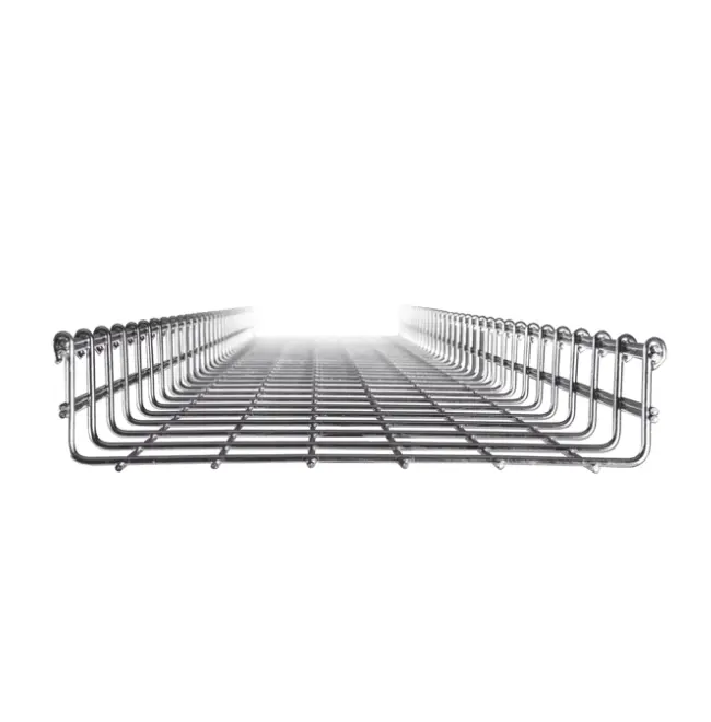 [MG-50-435EZ] Charola Tipo Malla 66/300 mm, Acabado Electro Zinc, Hasta 315 Cables Cat6, Tramo de 3 Metros